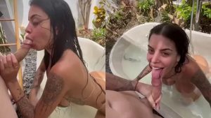 Boquete com gozada na boquinha da Jaiane Lima