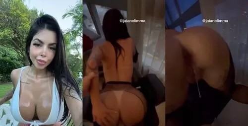 Jaiane Lima de quatro fodendo ficou com a buceta gozada