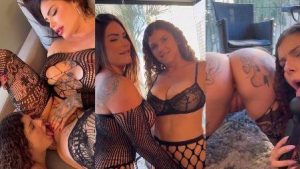 Rabuda Anny Alves iniciando sexo lésbico junto com Ale Gaudéria