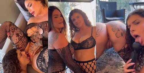 Rabuda Anny Alves iniciando sexo lésbico junto com Ale Gaudéria